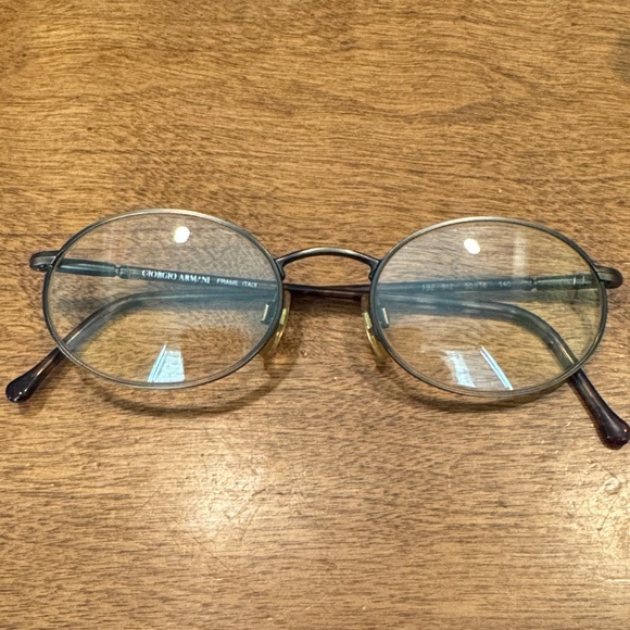 Giorgio Armani Oval Glasses with Tortoise Frame - Picture 1 of 6